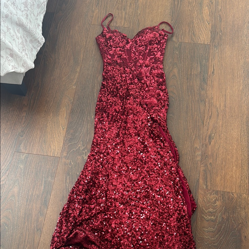 Stunning Red Sequin Gown